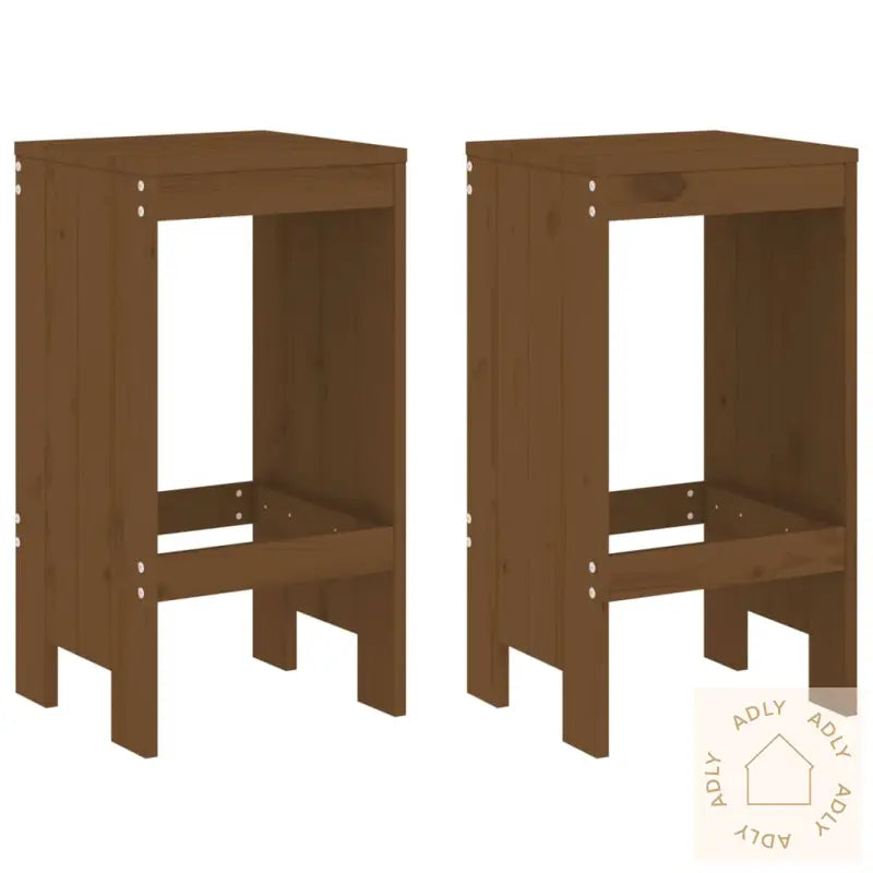 Barkrakker 2 Stk Honningbrun 40X36X75 Cm Heltre Furu