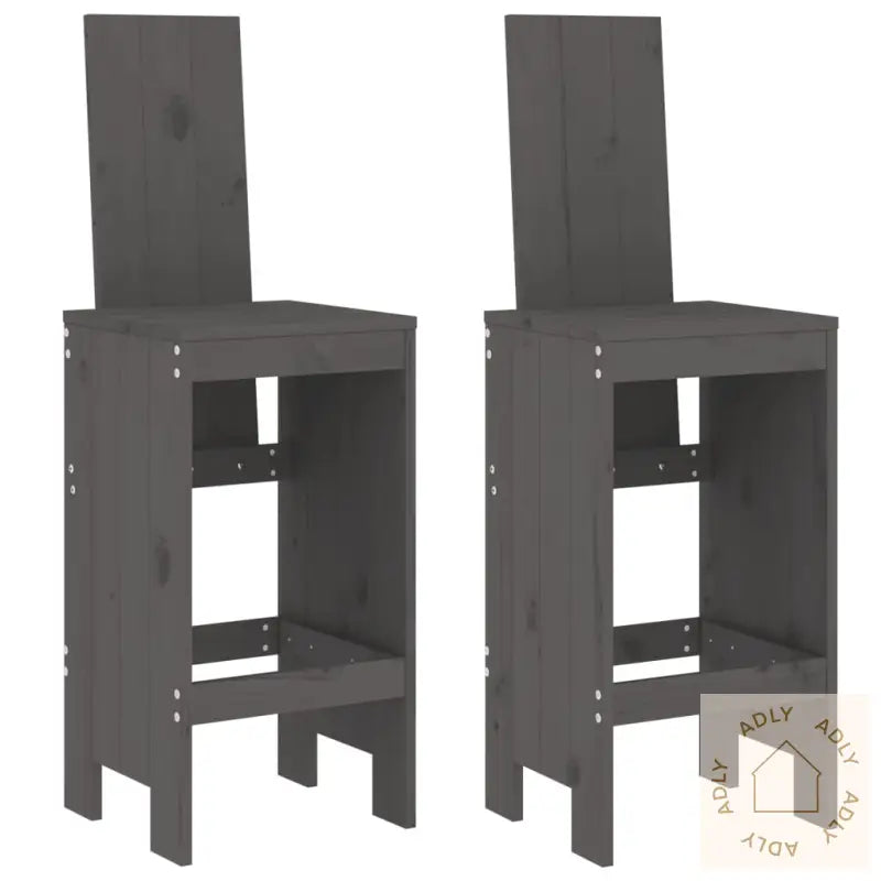 Barkrakker 2 Stk Grå 40X42X120 Cm Heltre Furu