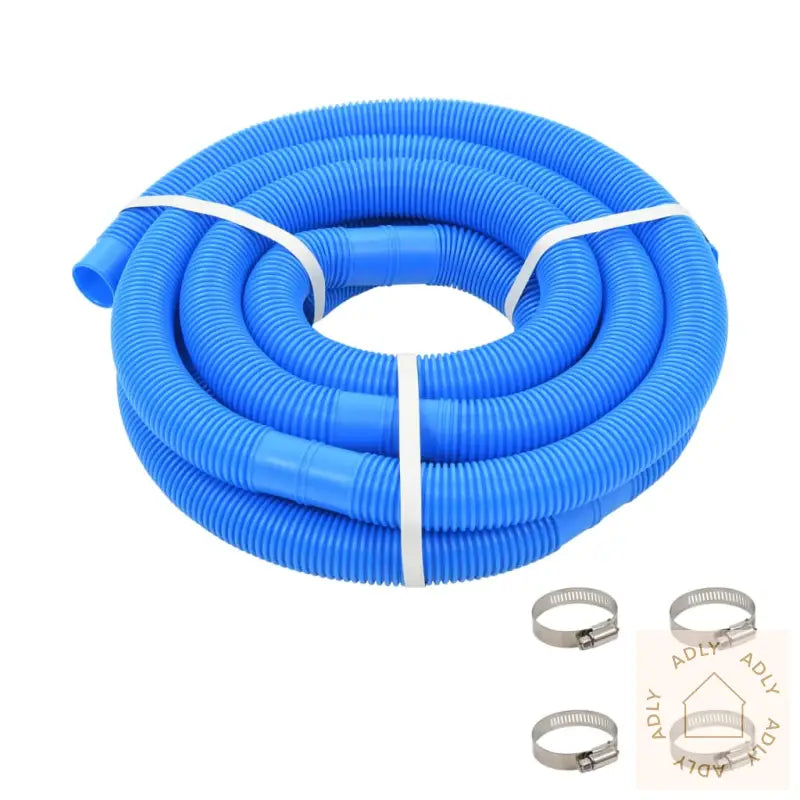 Bassengslange Med Klemmer Blå 38 Mm 6 M