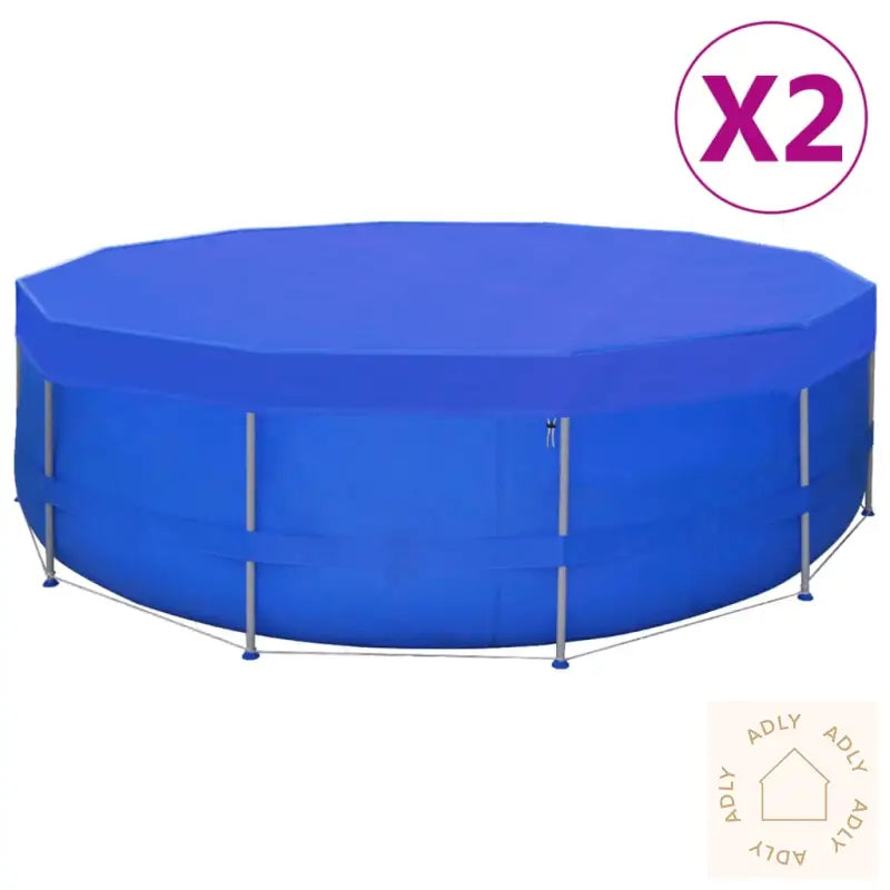 Bassengtrekk 2 Stk Pe Rund 460 Cm 90 G/M²