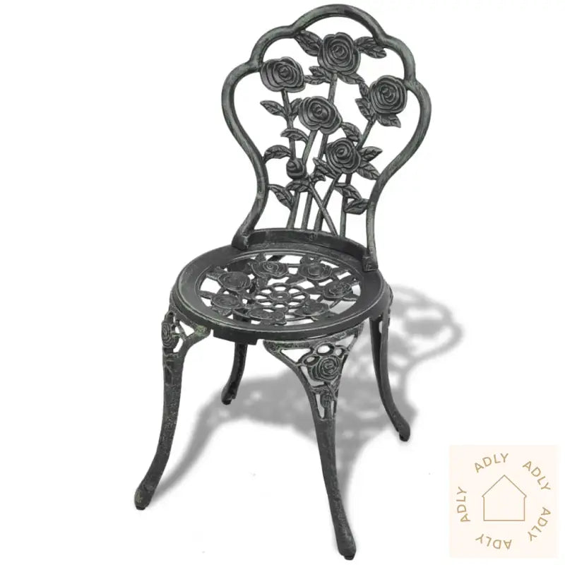 Bistrostoler 2 Stk Støpt Aluminium Grønn