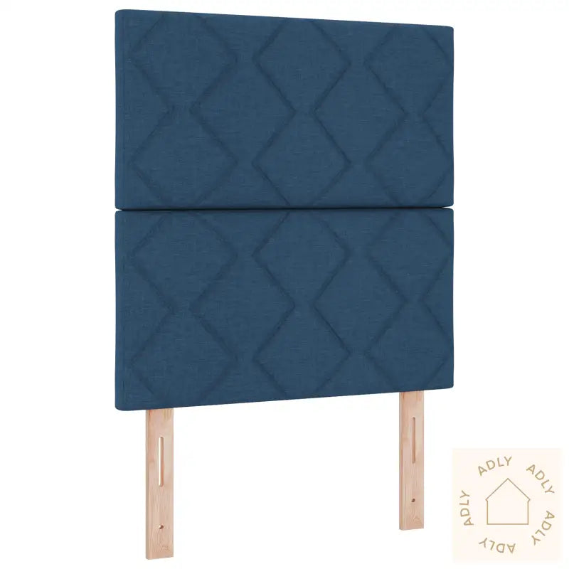 Sengegavel Diamantdesign Blå 80 Cm Stoff