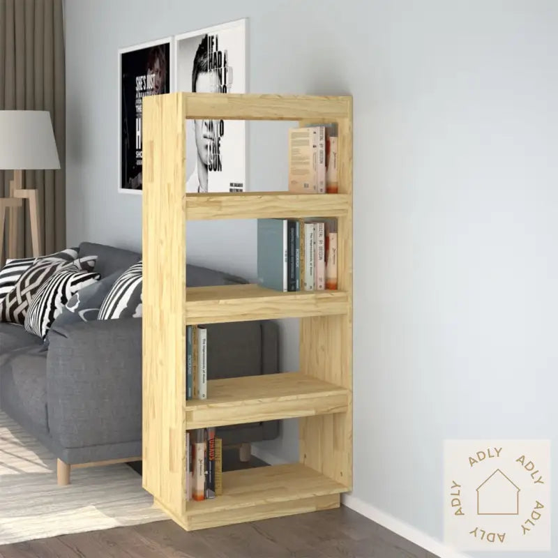 Bokhylle/Romdeler 60X35X135 Cm Heltre Furu