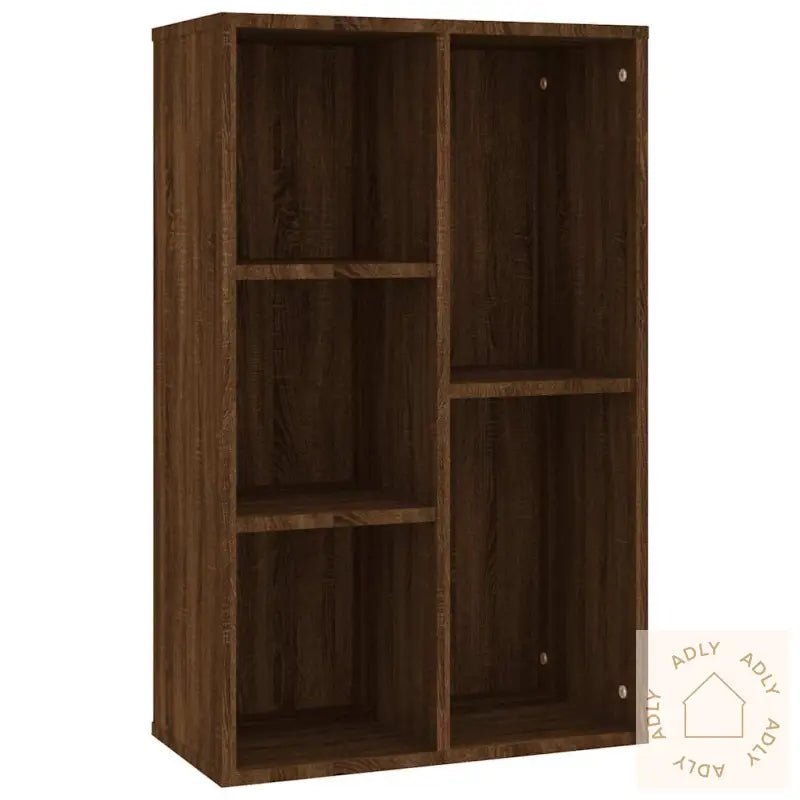 Bokhylle/Skjenk Brun Eik 50X25X80 Cm Konstruert Tre