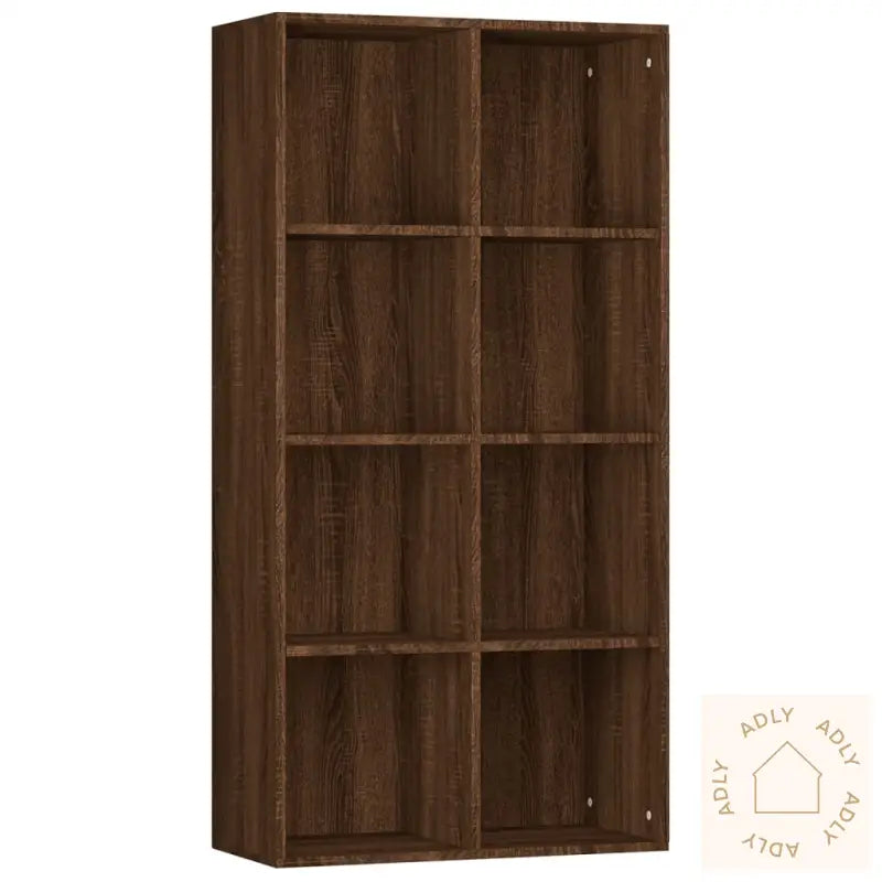 Bokhylle/Skjenk Brun Eik 66X30X130 Cm Konstruert Tre