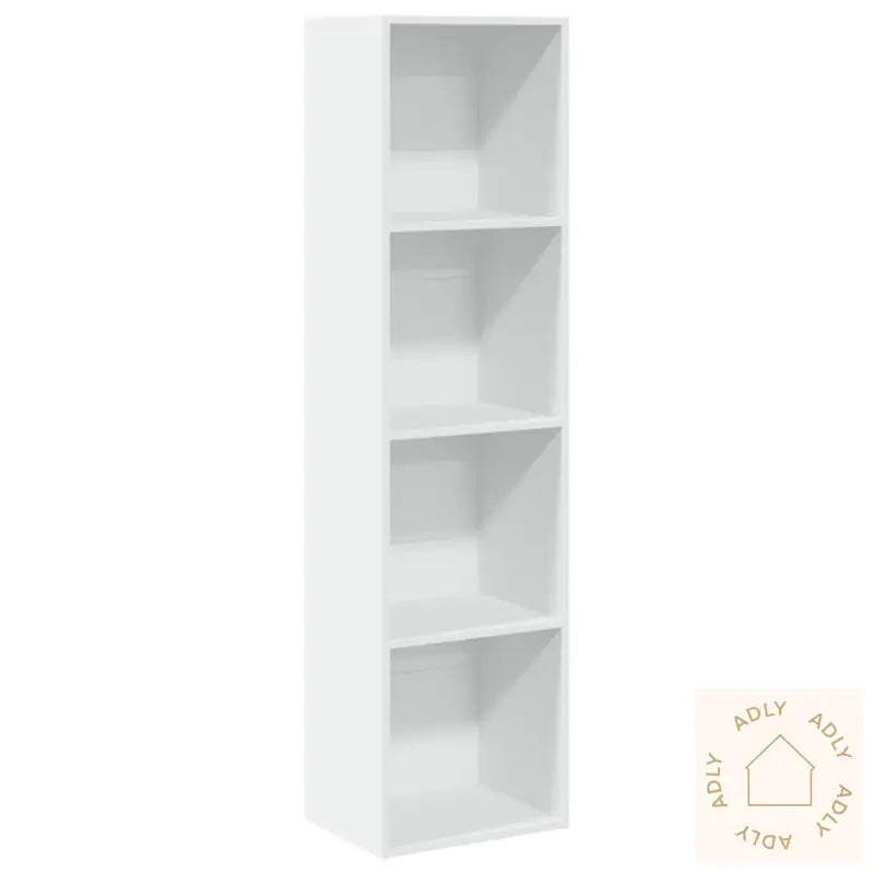 Bokhylle Hvit 40X30X152 Cm Konstruert Tre
