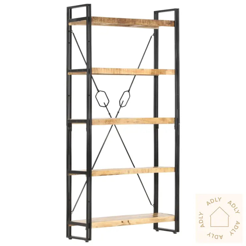 Bokhylle 5 Etasjer 90X30X180 Cm Heltre Mango