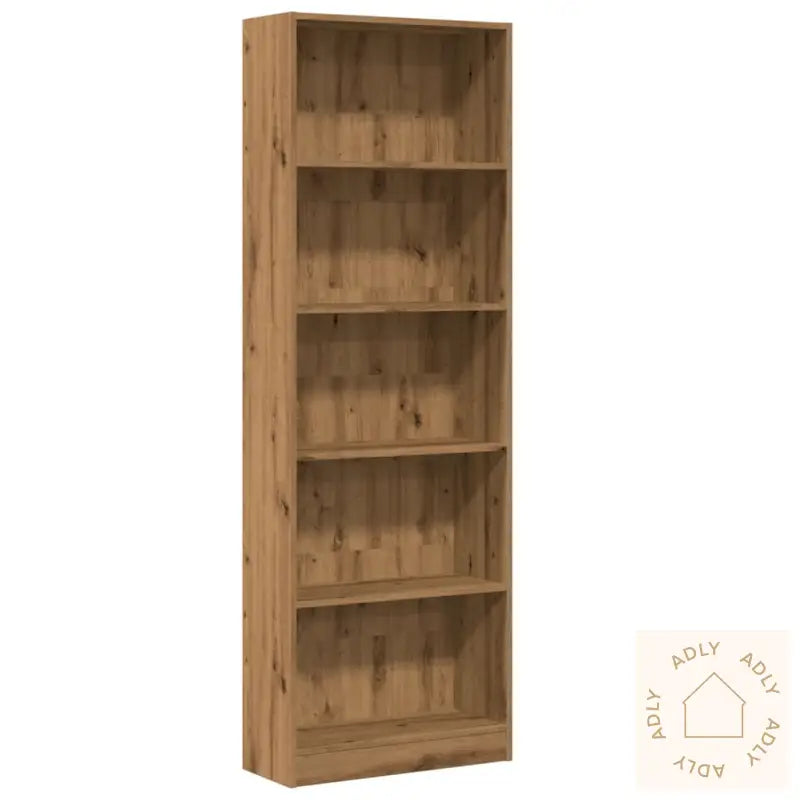 Bokhylle Artisan Eik 60X24X176 Cm Konstruert Tre