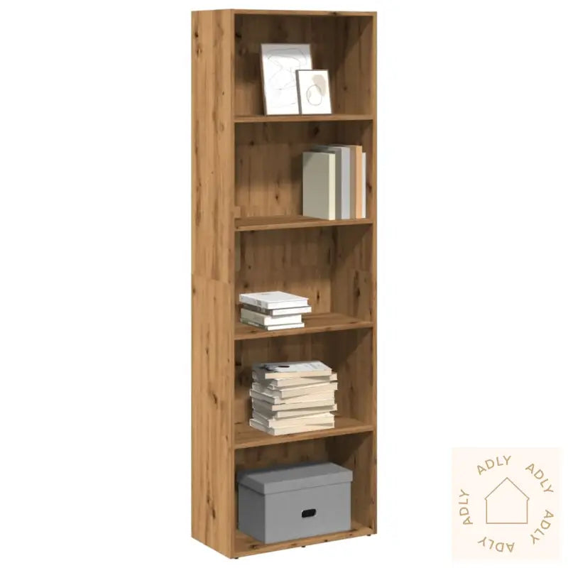 Bokhylle Artisan Eik 60X30X189 Cm Konstruert Tre
