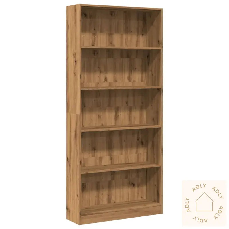 Bokhylle Artisan Eik 80X24X176 Cm Konstruert Tre