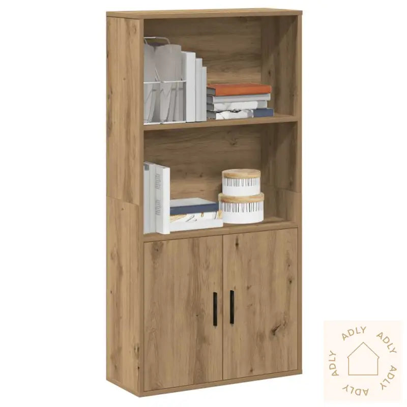 Bokhylle Artisan Eik 60X24X120 Cm Konstruert Tre