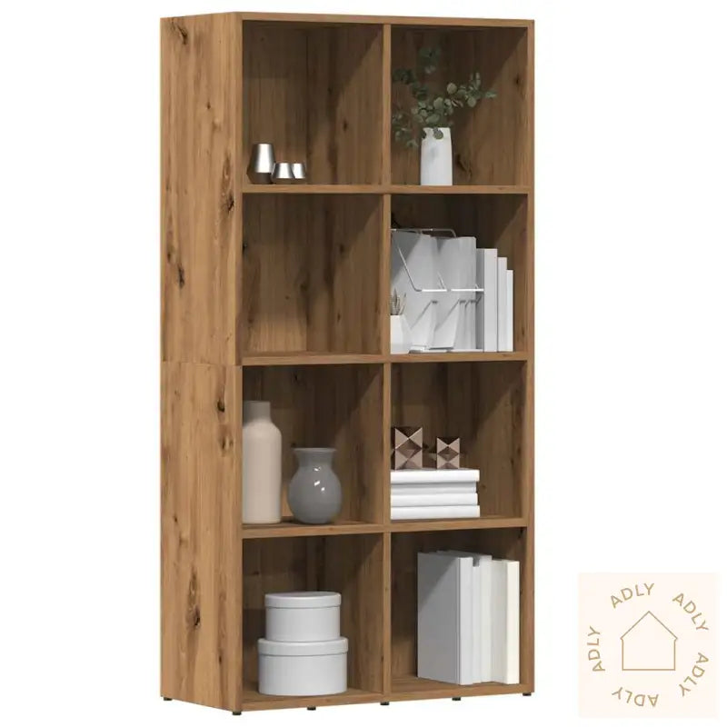 Bokhylle Artisan Eik 66X30X130 Cm Konstruert Tre