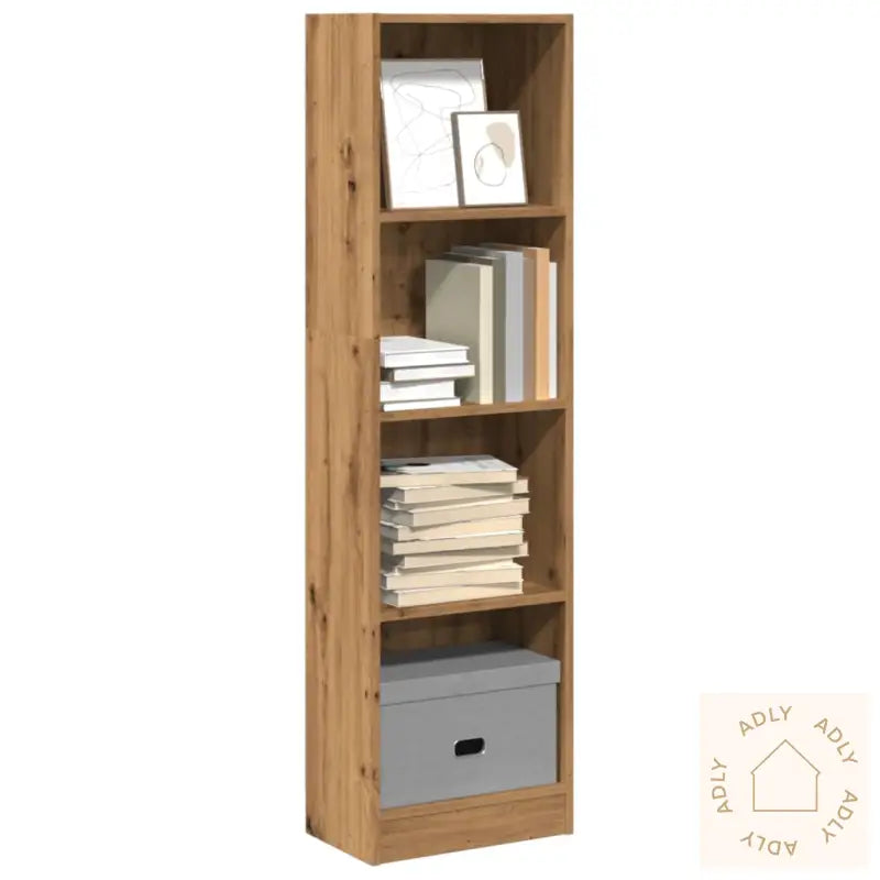 Bokhylle Artisan Eik 40X24X143 Cm Konstruert Tre