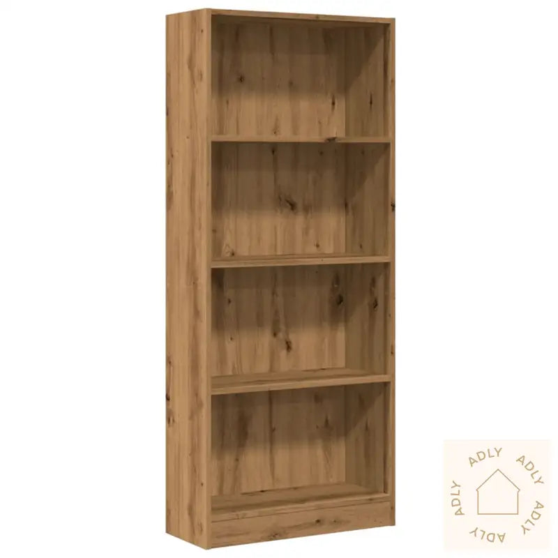 Bokhylle Artisan Eik 60X24X143 Cm Konstruert Tre