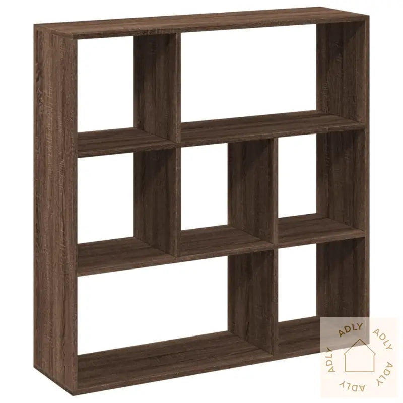 Romdeler Bokhylle Brun Eik 102X29X103,5 Cm Konstruert Tre