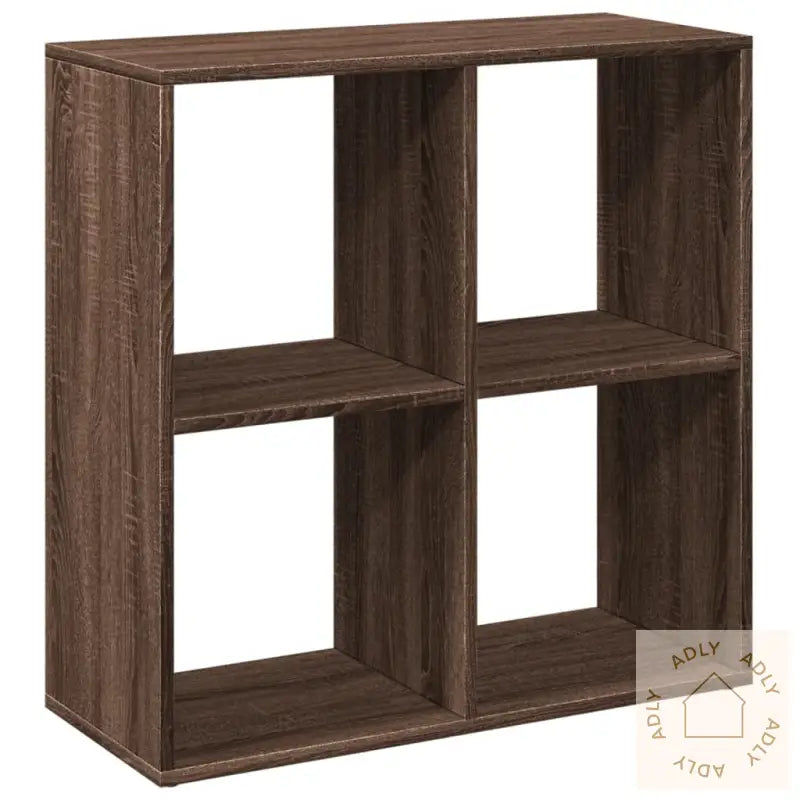 Romdeler Bokhylle Brun Eik 69,5X29X69,5 Cm Konstruert Tre
