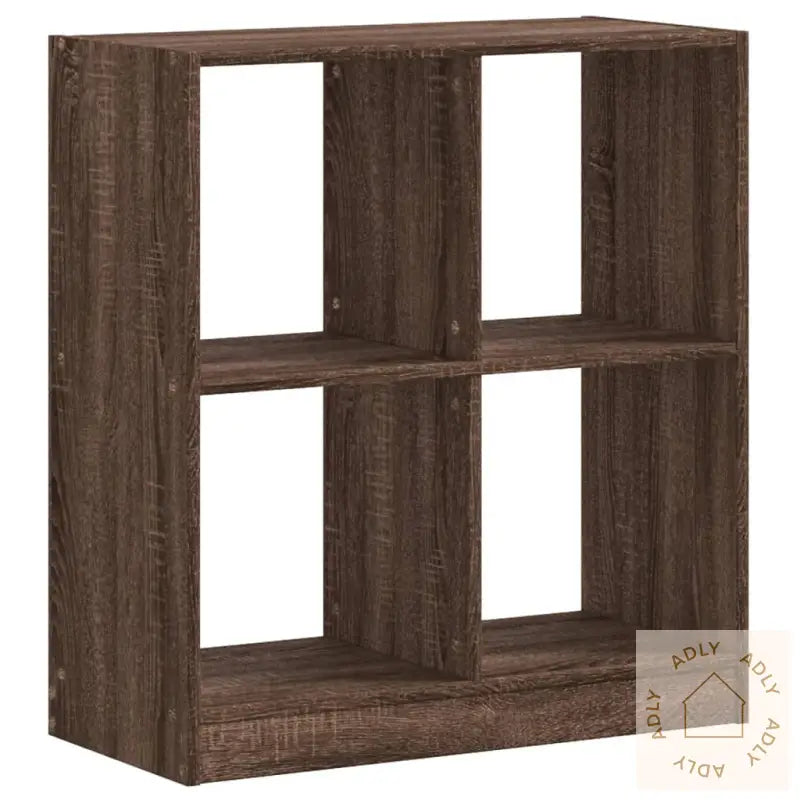 Bokhylle Brun Eik 68,5X32X75 Cm Konstruert Tre