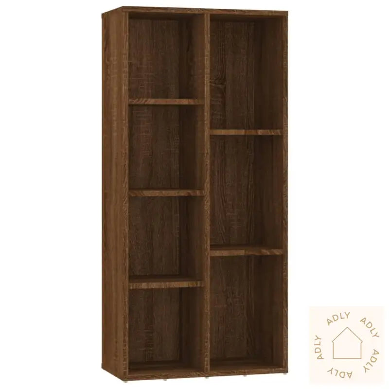 Bokhylle Brun Eik 50X25X106 Cm