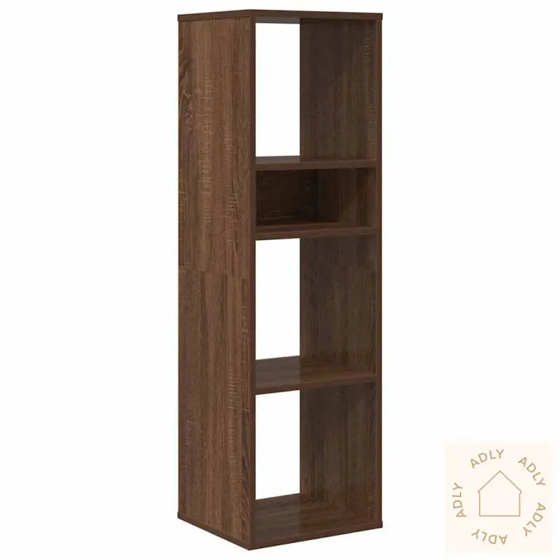 Bokhylle Brun Eik 34X31X112 Cm Konstruert Tre