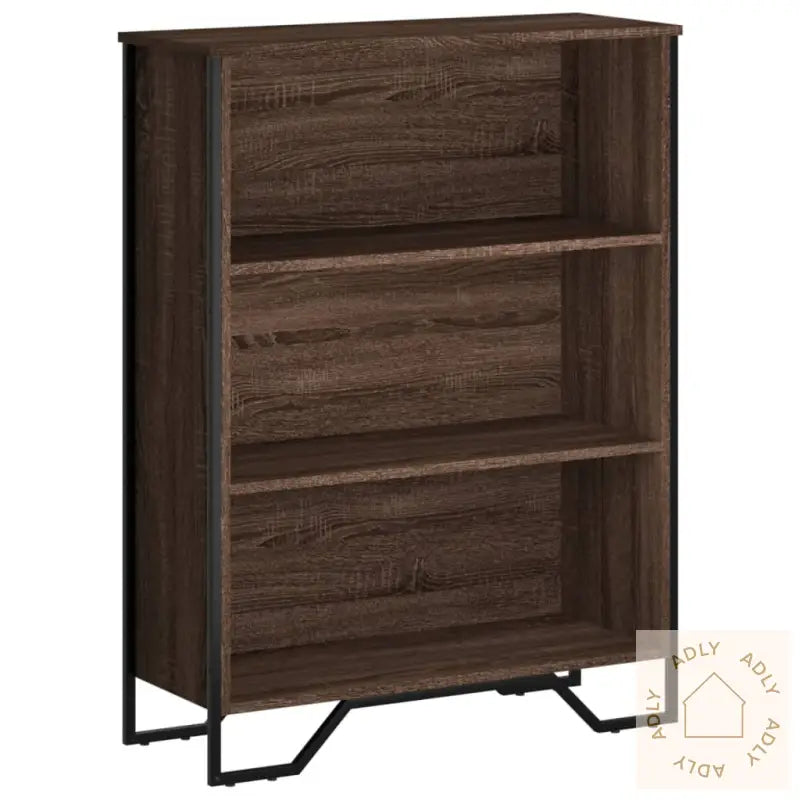 Bokhylle Brun Eik 80X31X106 Cm Konstruert Tre