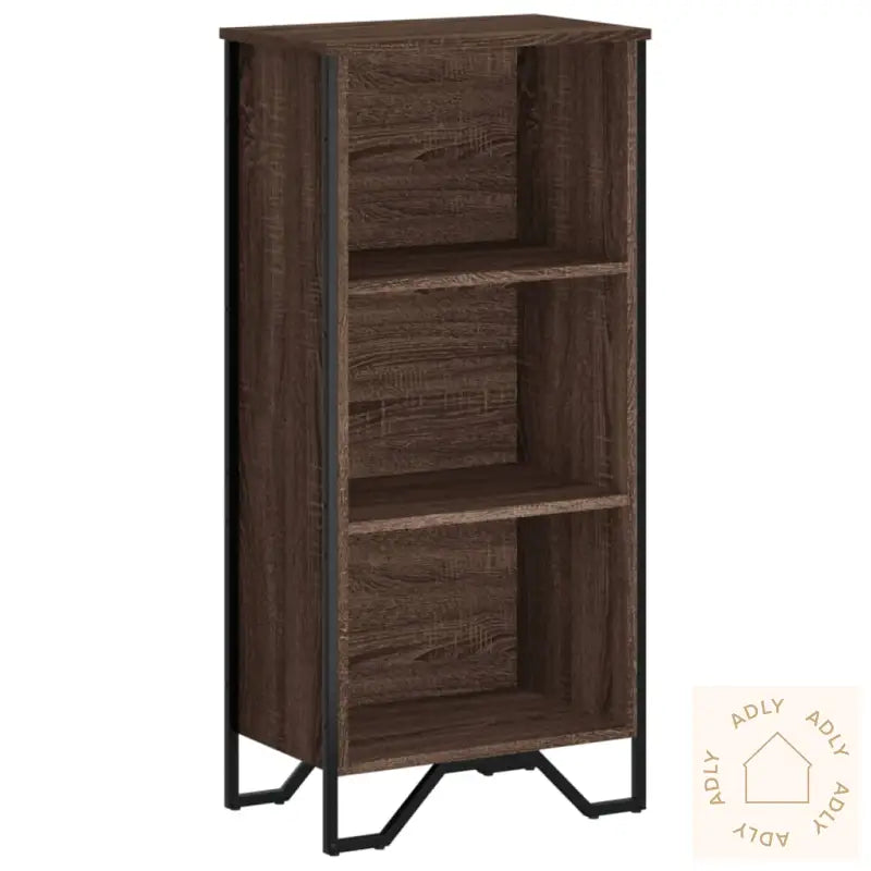 Bokhylle Brun Eik 50X31X106 Cm Konstruert Tre