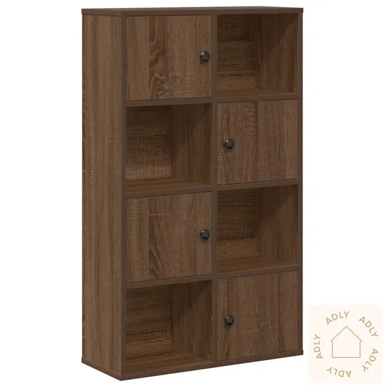 Bokhylle Brun Eik 60X24X101,5 Cm Konstruert Tre
