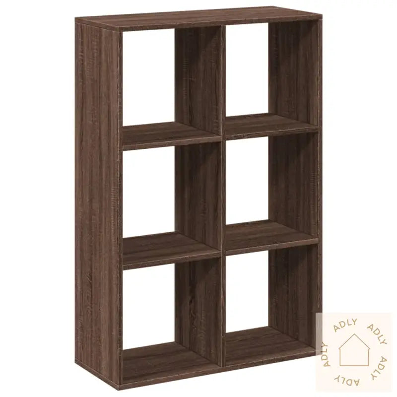 Romdeler Bokhylle Brun Eik 69,5X29X103,5 Cm Konstruert Tre