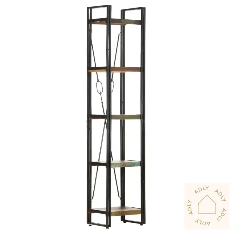 Bokhylle 5 Etasjer 40X30X180 Cm Gjenvunnet Heltre