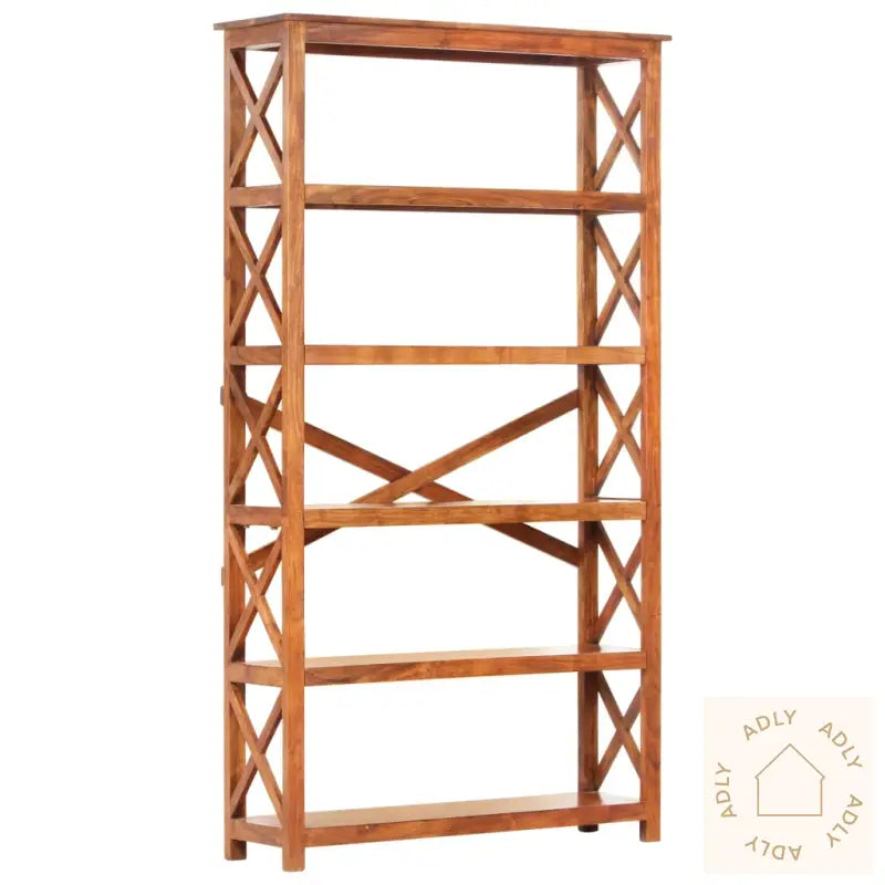 Bokhylle 100X30X180 Cm Heltre Akasie Med Honningfinish