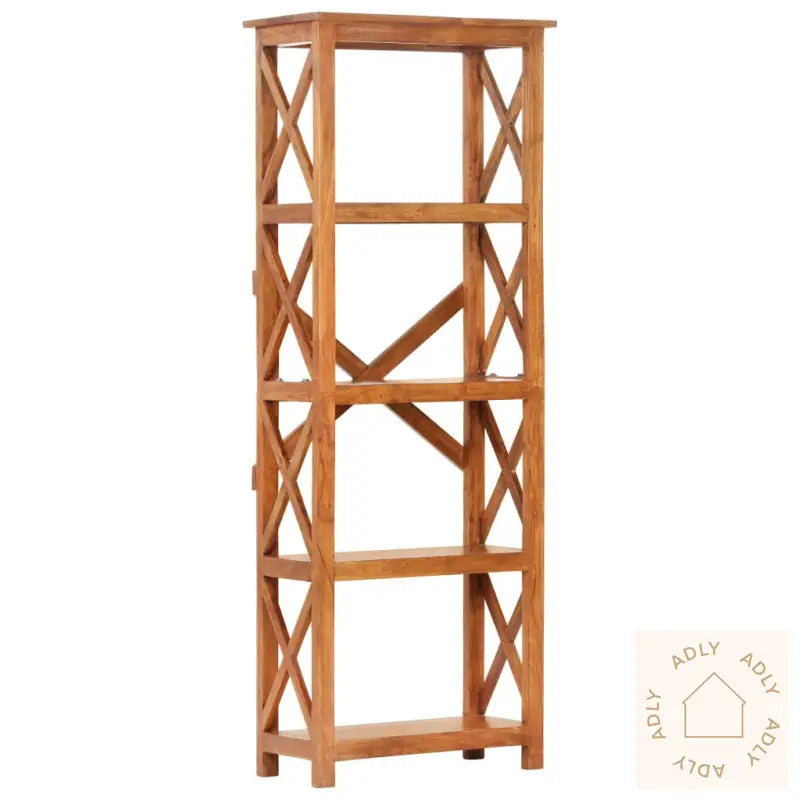 Bokhylle 60X30X160 Cm Heltre Akasie Med Honningfinish
