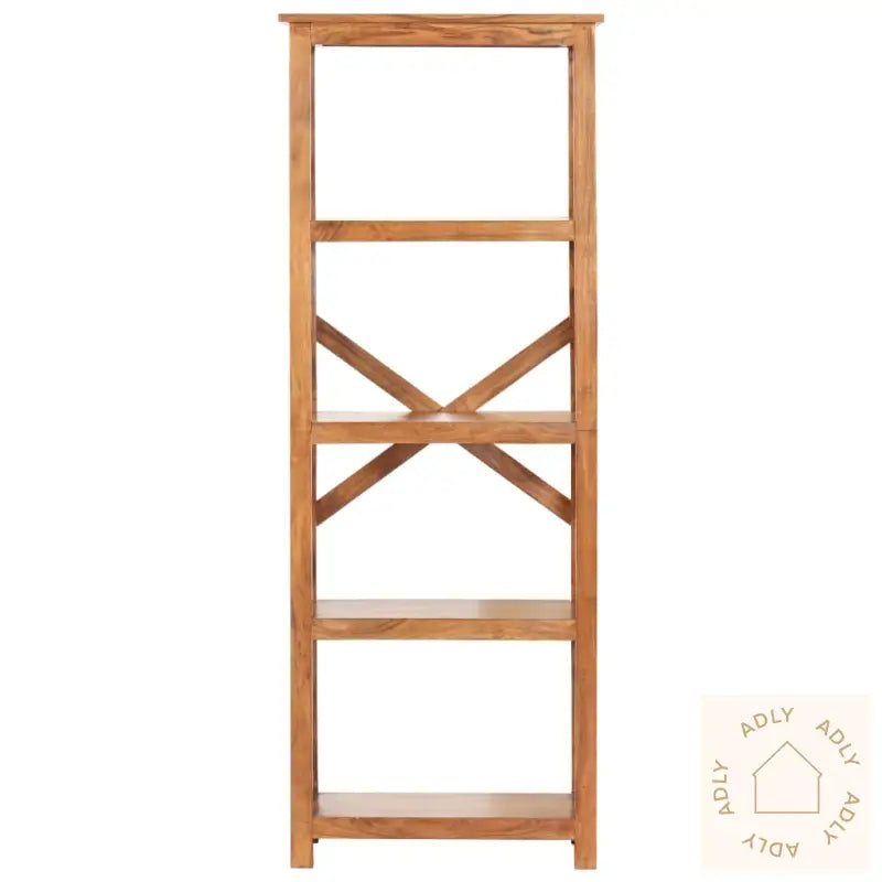Bokhylle 60X30X160 Cm Heltre Akasie Med Honningfinish