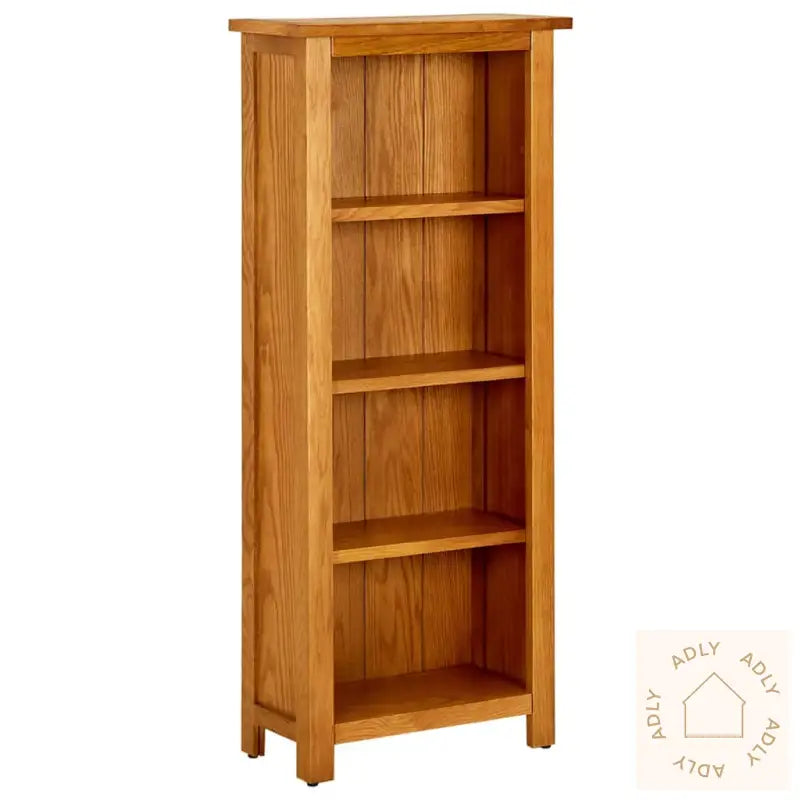 Bokhylle 4 Etasjer 45X22X110 Cm Heltre Eik