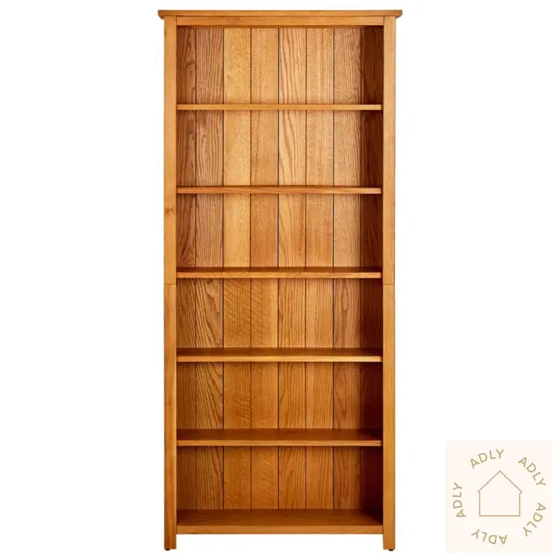 6-Etasjers Bokhylle 80X22,5X180 Cm Heltre Eik