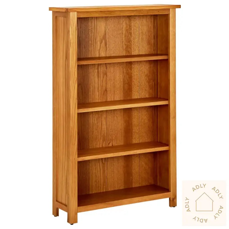 Bokhylle 4 Etasjer 70X22X110 Cm Heltre Eik