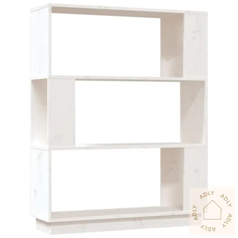 Bokhylle/Romdeler Hvit 80X25X101 Cm Heltre Furu