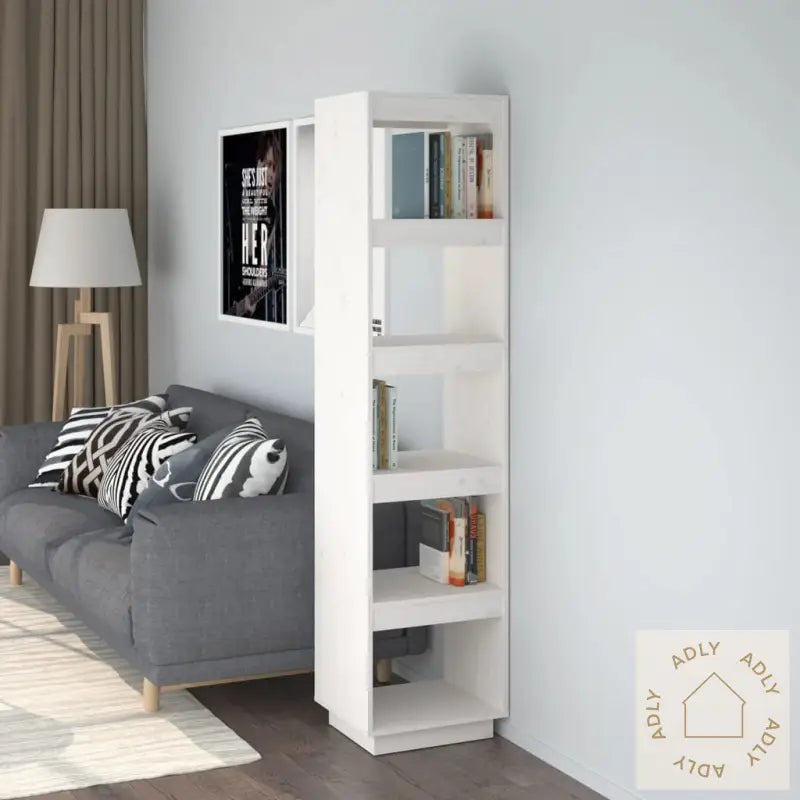 Bokhylle/Romdeler Hvit 40X35X167 Cm Heltre Furu