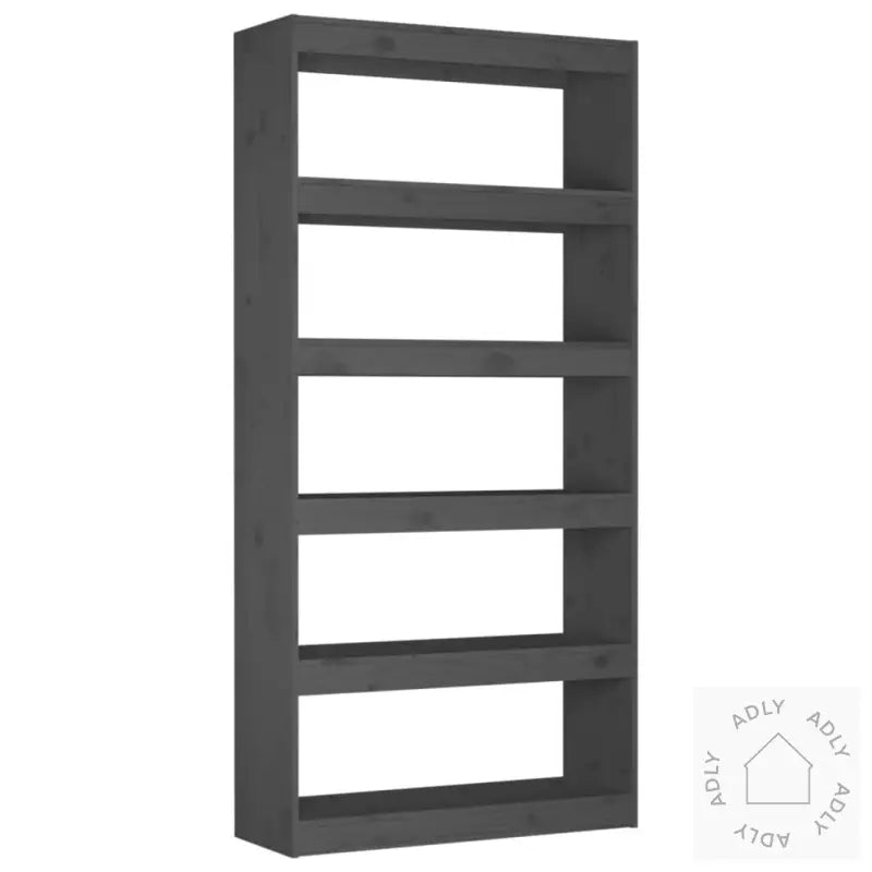 Bokhylle/Romdeler Grå 80X30X167,4 Cm Heltre Furu