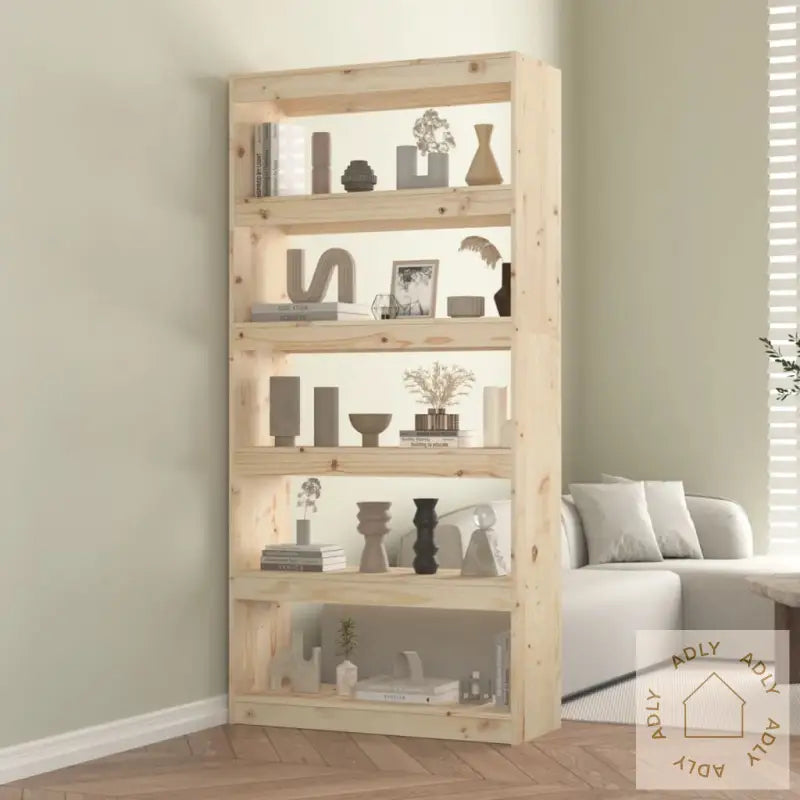 Bokhylle/Romdeler 80X30X167,4 Cm Heltre Furu