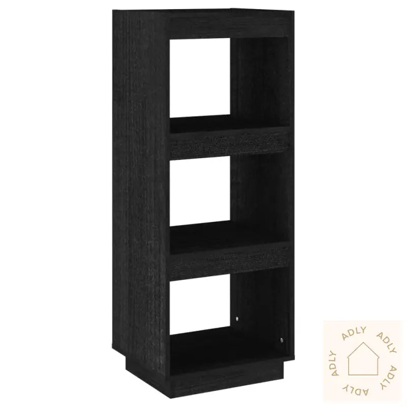 Bokhylle/Romdeler Svart 40X35X103 Cm Heltre Furu