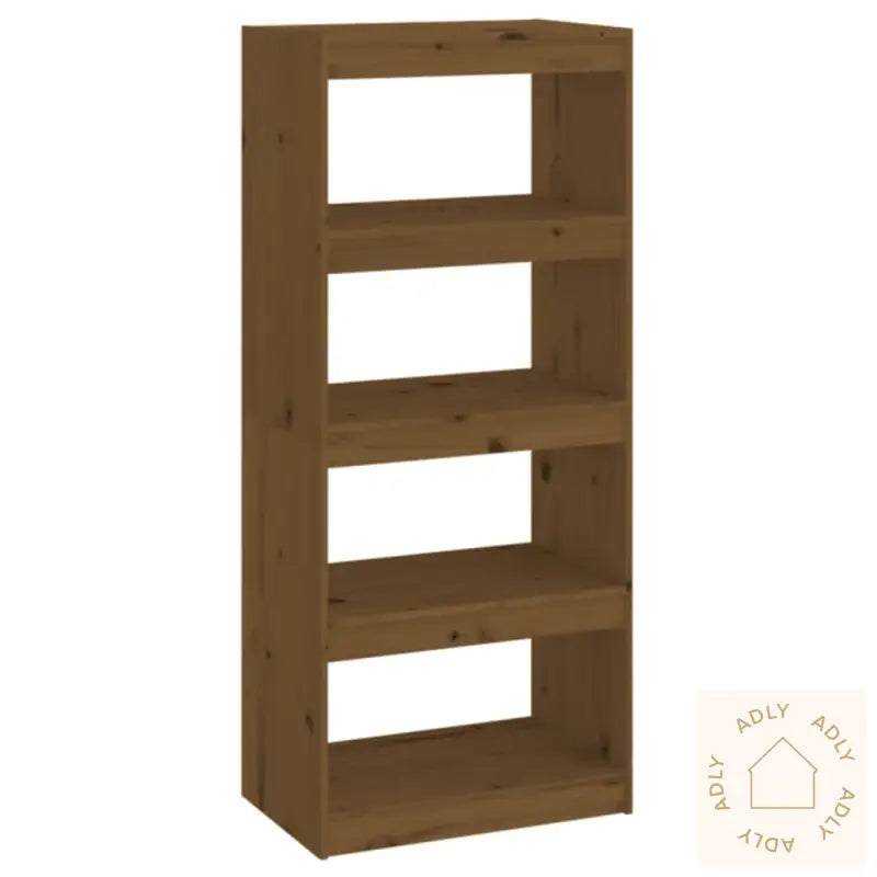 Bokhylle/Romdeler Honningbrun 60X30X135,5 Cm Heltre Furu