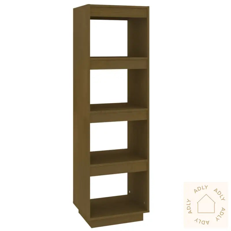 Bokhylle/Romdeler Honningbrun 40X35X135 Cm Heltre Furu