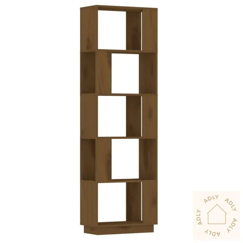 Bokhylle/Romdeler Honningbrun 51X25X163,5 Cm Heltre