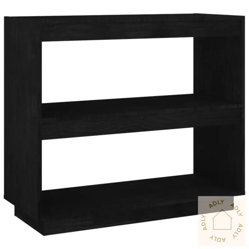 Bokhylle Svart 80X35X71 Cm Heltre Furu