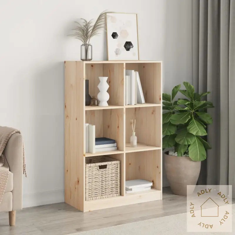 Bokhylle 70X33X110 Cm Heltre Furu