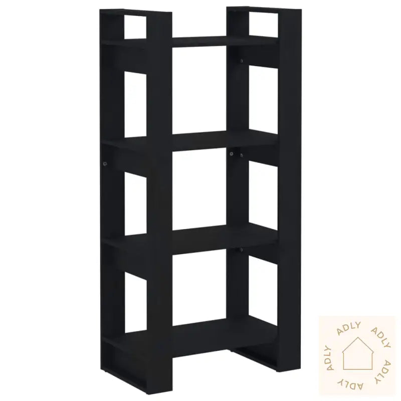 Bokhylle/Romdeler Svart 60X35X125 Cm Heltre