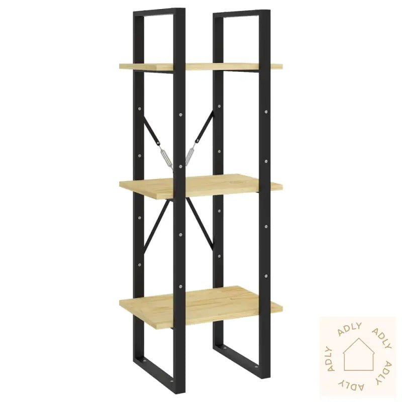 Bokhylle 3 Nivåer 40X30X105 Cm Heltre Furu