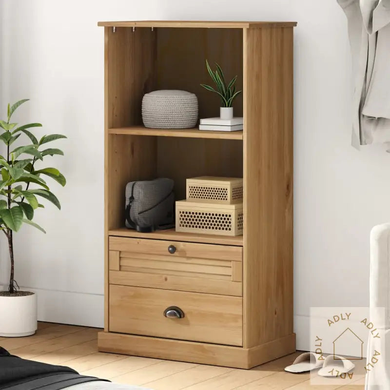 Bokhylle Vigo 60X35X114,5 Cm Heltre Furu