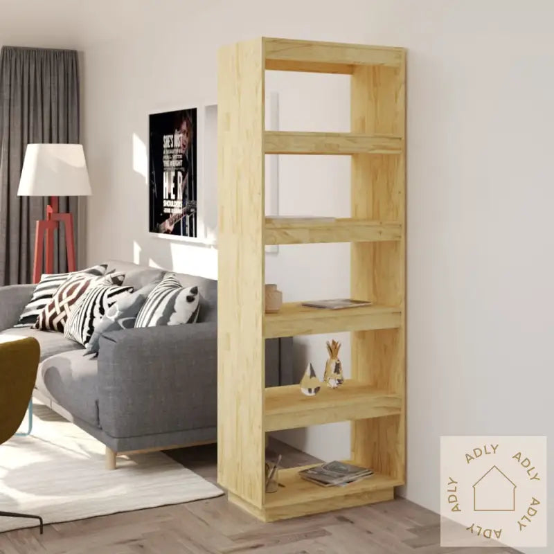 Bokhylle/Romdeler 60X35X167 Cm Heltre Furu