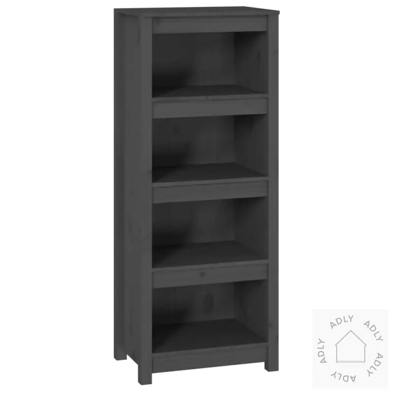 Bokhylle Grå 50X35X125,5 Cm Heltre Furu