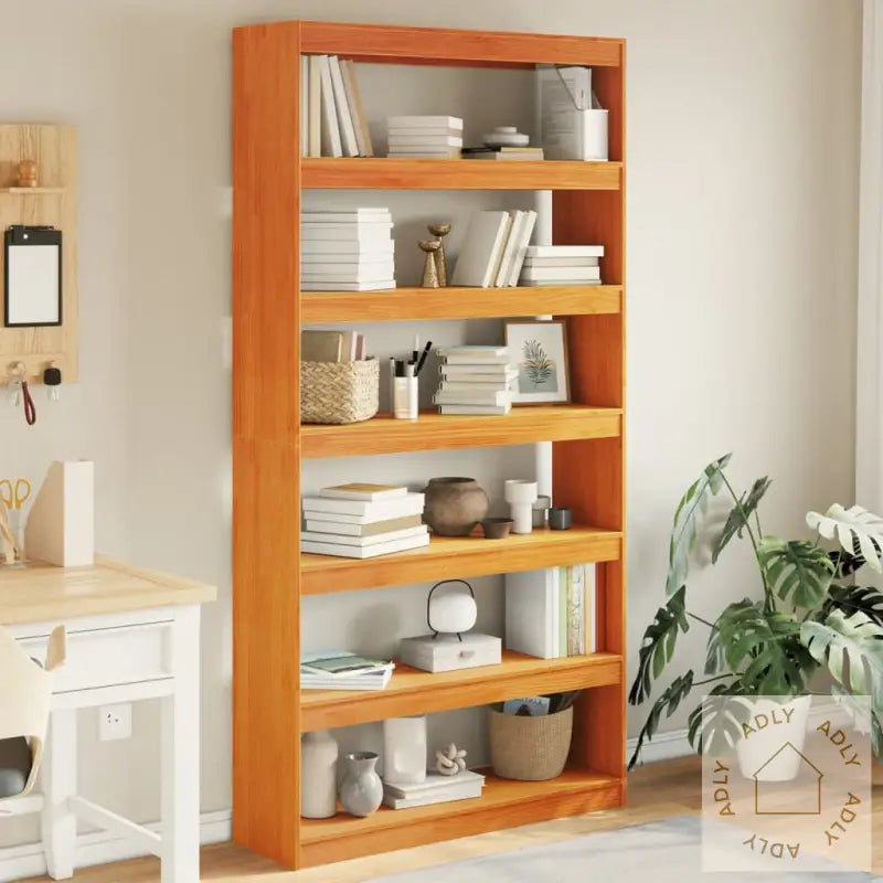 Bokhylle/Romdeler 100X30X199,5 Cm Heltre Furu
